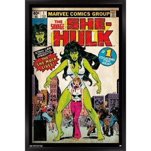 Trends International Marvel Comics - She-Hulk - The Savage She-Hulk #1 Framed Wall Poster Prints - 1 of 4