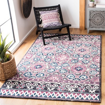 Elegant Ivory Square Tufted Wool Rug - Handmade & Non-Slip