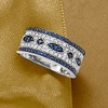 Ross-Simons 0.50 ct. t.w. Sapphire and .25 ct. t.w. Diamond Ring in 14kt White Gold - 4 of 4
