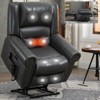 CLIHOME Power Lift Recliner Chair Heat Massage Dual Motor Infinite Position Up to 350 LBS, Heavy Duty Motion Mechanism with USB Ports - 3 of 4