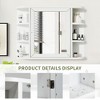 Spassway 24"H*31"W White Medicine Cabinet with Adjustable Shelves Wall Mounted Bathroom Storage Cabinet with Mirror - 4 of 4