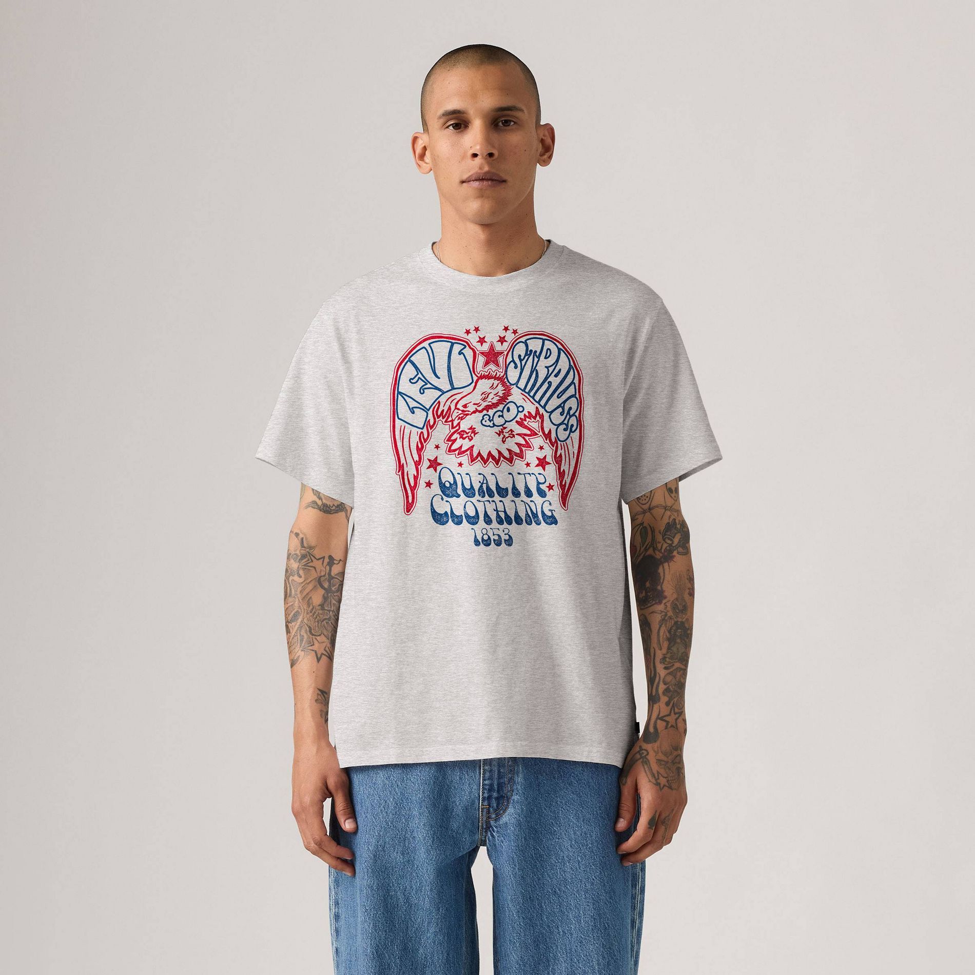 Levi's® Men's Relaxed Fit Short Sleeve T-Shirt - Gray