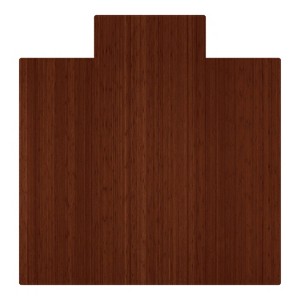 55"x57" Standard Chair Floor Mat with Lip Walnut - Anji Mountain: Durable for Hard Surfaces - 1 of 4
