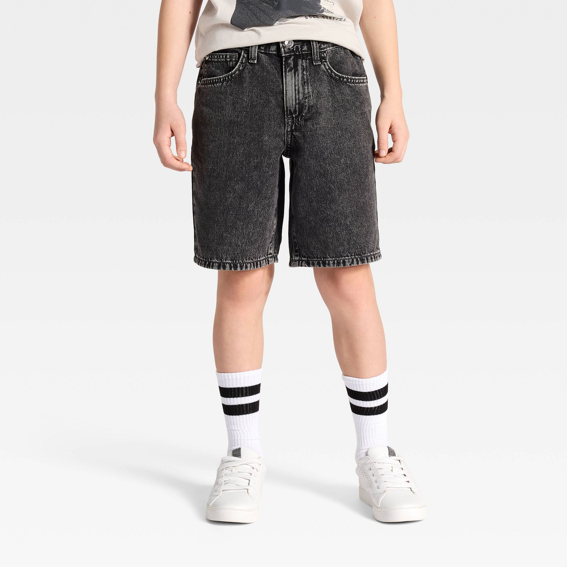Boys' 'At the Knee' Baggy Denim Shorts - Cat & Jack™