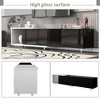 TIRAMISUBEST Modern ExtendableTV Stand TV Cabinet for 80+inch TV, Elegant TV Console Entertainment Center with Storage and Adjustable Feet - 3 of 4