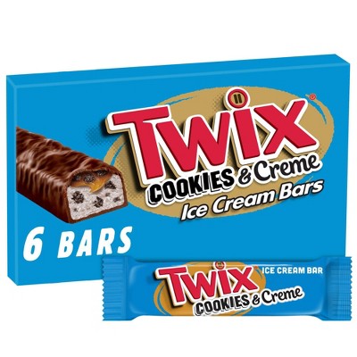 Twix Cookies & Creme Ice Cream Bars - 6ct