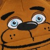 Five Nights At Freddy’s Freddy Fazbear Youth Brown Cuffless Beanie - 2 of 4