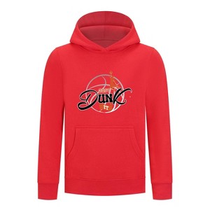 Everyday Kids Just Dunk It Basketball Pullover Hoodie – Slam Dunk Graphic Sweatshirt - 1 of 4