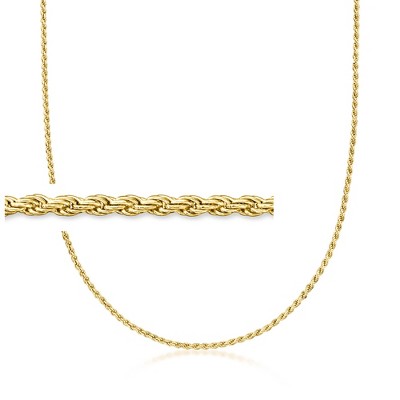Pure Collection by Ross-Simons Italian 2mm 18kt Gold Vermeil Rope-Chain Necklace