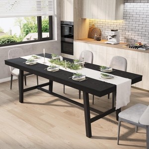 Modern Industrial Extendable Dining Table Expands from 63 to 83 Inches ...