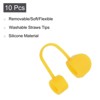 Unique Bargains Silicone Straw Tips Cover Fits 8mm/0.31 Drinking Straws 10 Pcs - 3 of 4