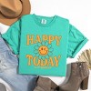 Simply Sage Market S.W.Smiley Happy Today Flower Garment Dyed Tee - 3 of 4