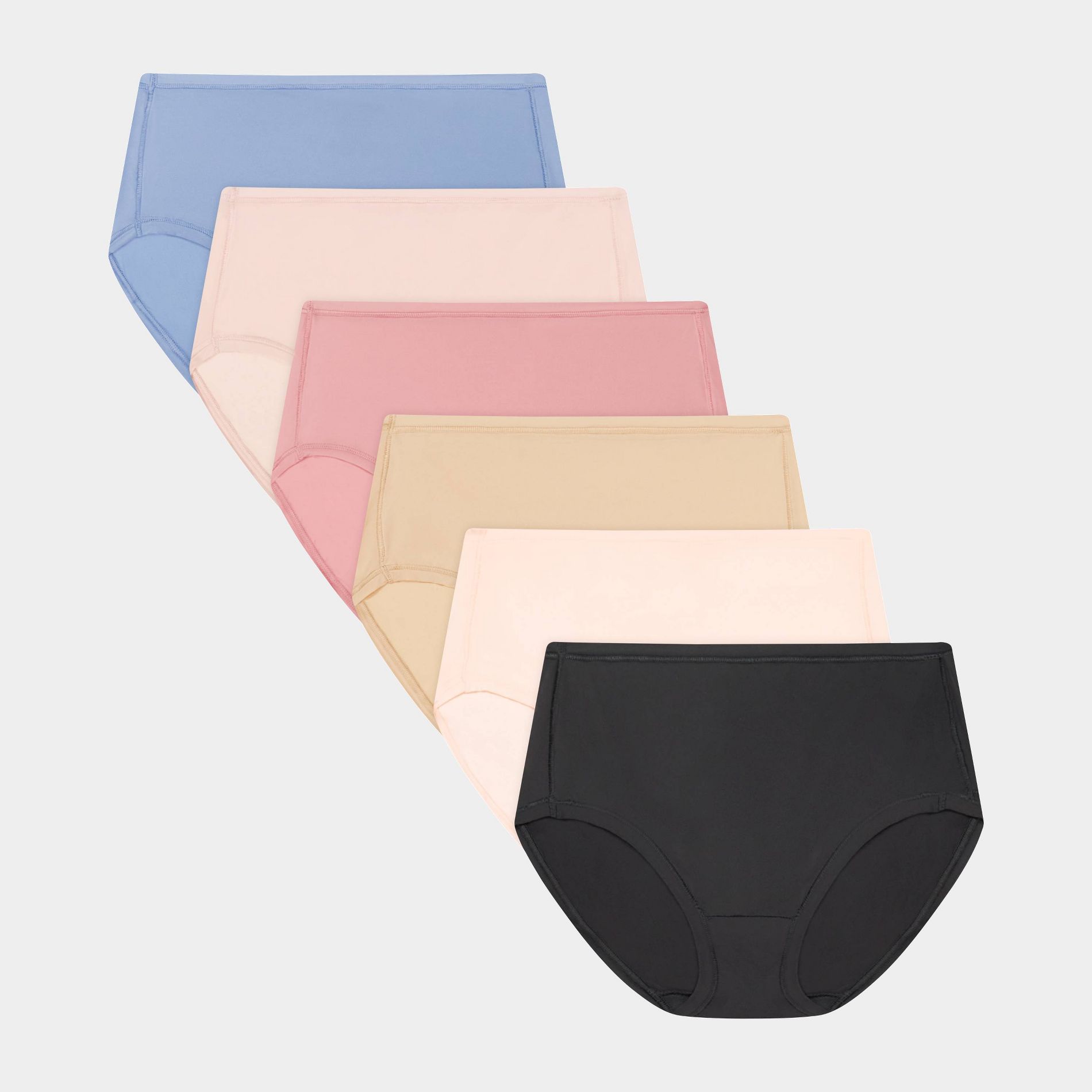 Hanes Womens's 6pk Comfort Flex Fit Modern Breifs - Assorted Color
