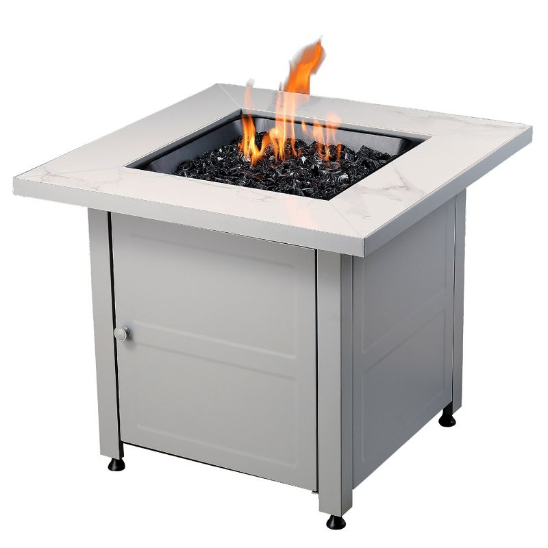 Endless Summer 30 inch Gas Fire Pit Table with Cover, Black Glass (2 Pack), 3 of 7