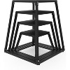 Plyometric Jump Box Set–12/18/24/30Inch Steel Plyo Boxes for Home Gym,Anti-Slip Fitness Platform for Box Jumps,Step-Ups & Explosive Strength Training - 4 of 4