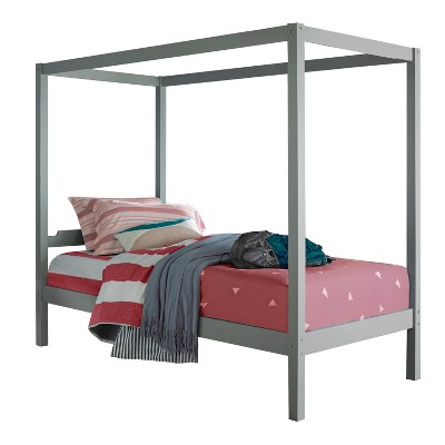 Twin Sutton Wood Canopy Bed Gray - Hillsdale Furniture