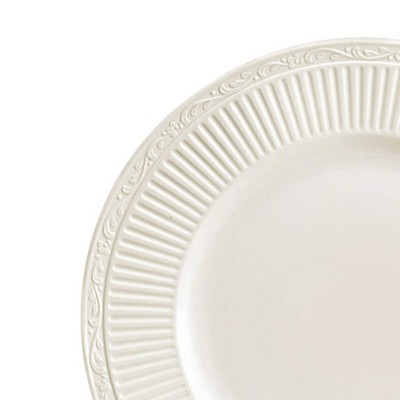 Italian Countryside White Porcelain 16-Piece Dinnerware Set, Service for 4