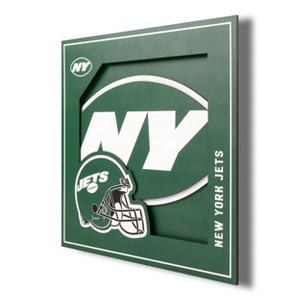 NFL New York Jets 3D Logo Series Wall Art - 12"x12" - 1 of 4