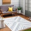 Hauteloom Alida Blue Outdoor Rug - 4 of 4