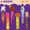 Joyfy 96 Pcs Halloween Pencils Rulers Stationery Set, Assorted 48Pcs 12 Designs Pencils, 6 Patterns Halloween Bookmarks, Party Favors Supplies - 4 of 4