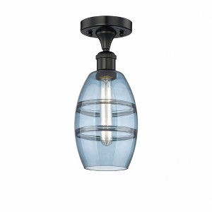 Vaz - 1 Light Semi-Flush Mount In Industrial Style-8.25 Inches Tall and 5.88 Inches Wide - 1 of 1