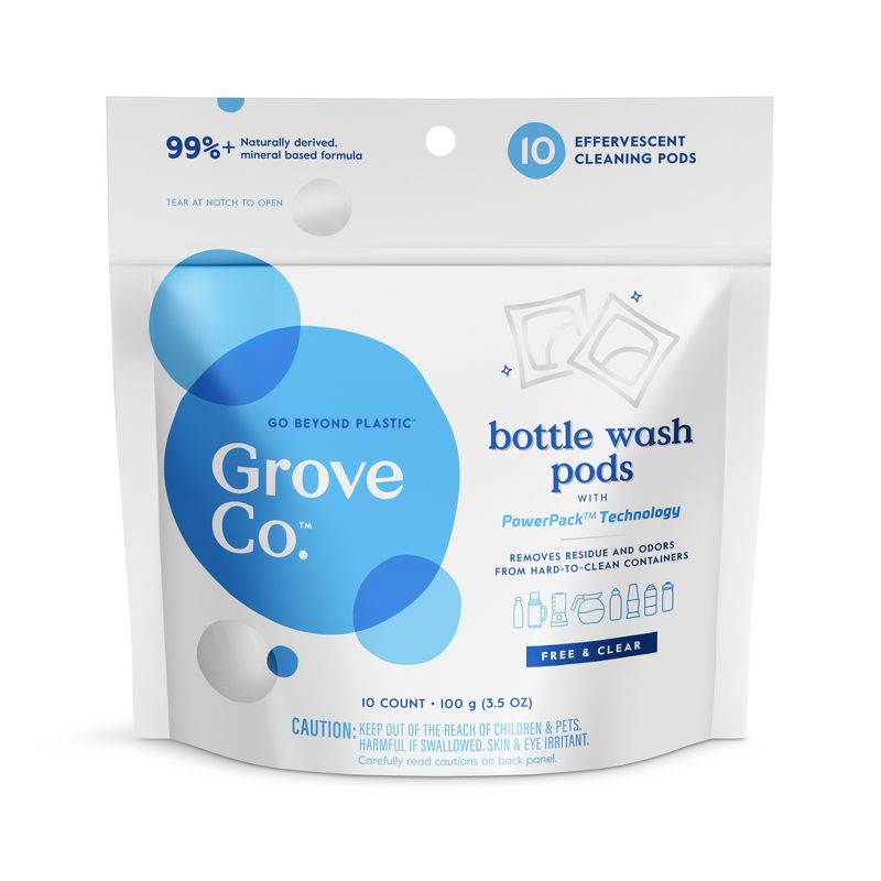 Grove Co. Bottle Wash Power Packs - 10ct, 1 of 5