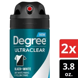 Degree Ultraclear Fresh Black + White 72 Hour Dry Spray Antiperspirant & Deodorant - 2ct