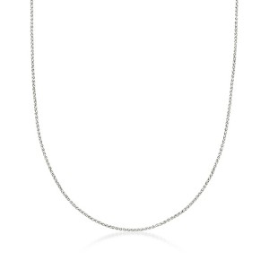 Ross-Simons 1mm 14kt White Gold Wheat-Chain Necklace - 1 of 3