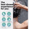 Cobbe 8 Functions Shower Head with handheld, High Pressure Shower Head Set with Hose Adjustable Bracket Rubber Washers (Matte Black) - 2 of 4