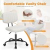 CAVINASHeight-Adjustable Office Chair, Computer Task Chair without Arm, PU Leather Home Office Desk Chair with Thick Cushion, Swivel Vanity Chair - 4 of 4
