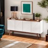 Hommoo 55" Sideboard Buffet, Wood Credenza Kitchen Buffet Cabinet with Doors - 2 of 4