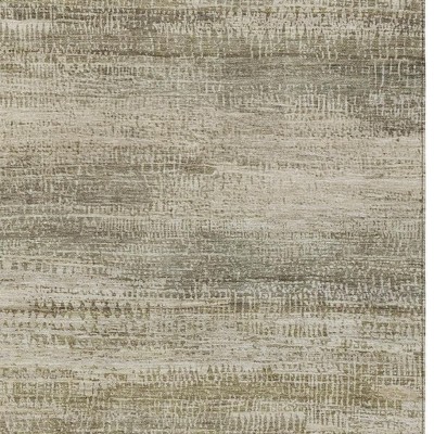 HomeRoots 9' X 12' Taupe And Beige Abstract Washable Indoor Outdoor Area Rug