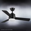 Urban Ambiance Luxury Modern Indoor Ceiling Fan,  15.6"H x 44"W,  Midnight Black, UHP9220 - 4 of 4