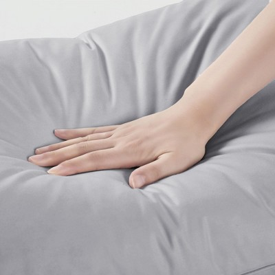 Queen Size Gray Goose Feather Down Pillows with Cotton Cover