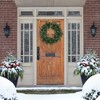Northlight Real Touch™ Pre-Lit Blue Spruce Artificial Christmas Wreath - 36" - Clear Lights - 2 of 4