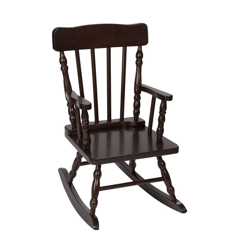 Gift Mark Children&#39;s Colonial Rocking Chair - Espresso, 1 of 7
