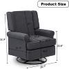 Acekool Swivel Glider Rocking Chair, 360° Rotation & Smooth Rock, Upholstered Maternity Seat for Nursery, Living Room & Office - 2 of 4