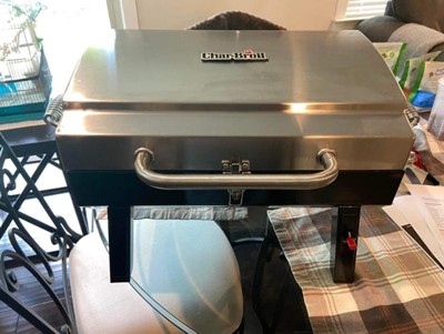 Char broil Deluxe Tabletop 10 000 Btu Gas Grill 465640214 Gray