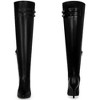 BLISSFUL STEP Pointed Toe Over the Knee High Zipper Stiletto High Heel Boots for Women - 2 of 4