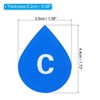 Unique Bargains Acrylic Self-Adhesive Decor Home Faucets Sink C/H Water Label - 2 of 4