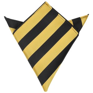 Elerevyo Men's Stripe Twill Textured Pocket Handkerchief - 1 of 4