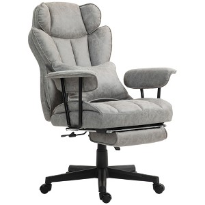 396lbs. Big and Tall Office Chair, Executive Office Chair with Footrest, Lumbar Support, and Reclining Function - 1 of 4