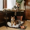 Lucky Dog Dwell Series 30 Inch Small/Medium Lightweight Kennel Secure Fenced Pet Dog Crate w/Divider Panels, Sliding Doors, and Removable Tray, Black - 4 of 4