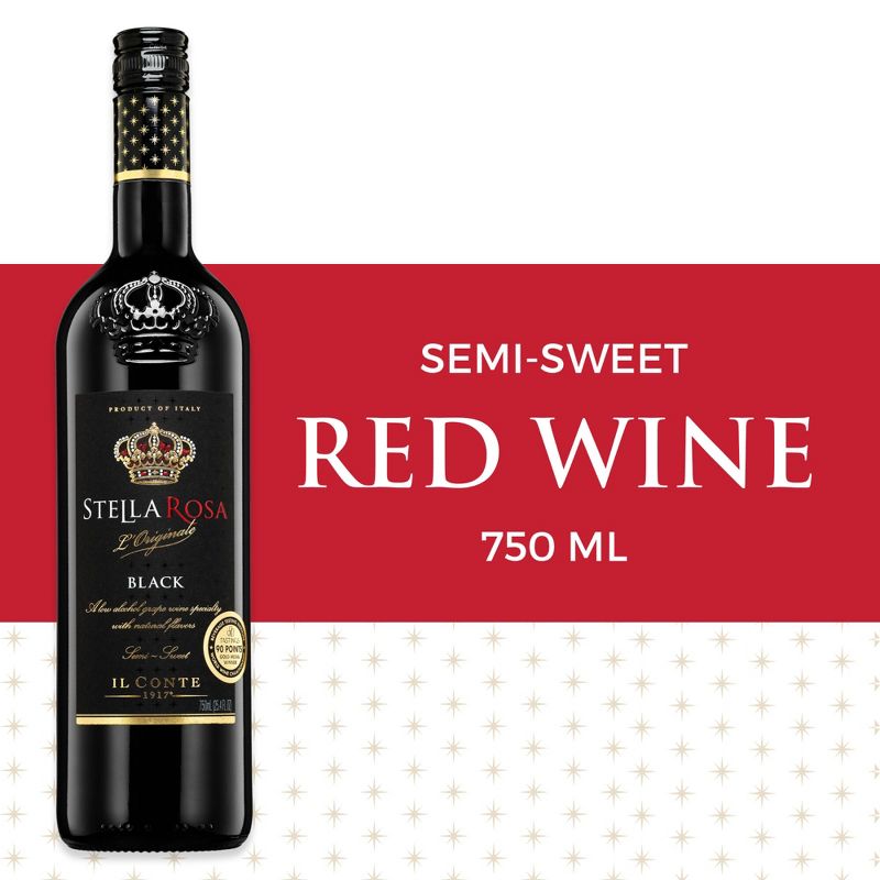 Stella Rosa Black Red Blend Wine - 750ml Bottle, 3 of 16