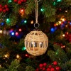 SEVOBAL Tree Ornaments Decorative Hanging Ball Set of 3 for Christmas Tree and Holiday Party Decor, Beige, 3.3"*3.3"*3.6" - 2 of 4