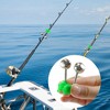 Unique Bargains Fishing Spring Loaded Clamp Fishing Rod Bells Silver Tone Green 10 Pcs - 3 of 4