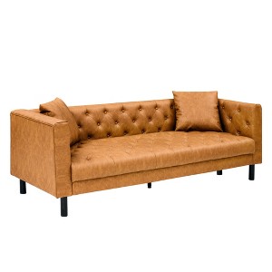 1 Wooden Frame 1 Three-Seater Sofa Sofa-07 - Modern Three-Seater Sofa, Durable Wooden Frame, Comfortable Seating, Stylish Design, Easy Assembly - 1 of 4