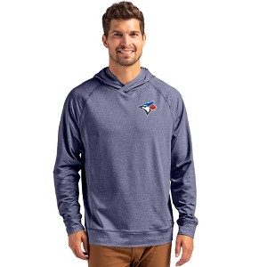 Toronto Blue Jays Cutter & Buck Adapt Knit Recycled Mens Heathered Hooded Pullover - 1 of 1