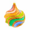 Metzler Bros. 5.0 Inch Wavy Porselant Christmas Tree Ornament , Christmas Decor Wavy Swirl Lines (1PC) - 4 of 4