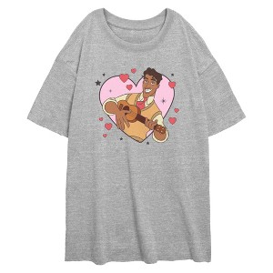 Junior's The Princess and the Frog Prince Naveen Heart T-Shirt - 1 of 2